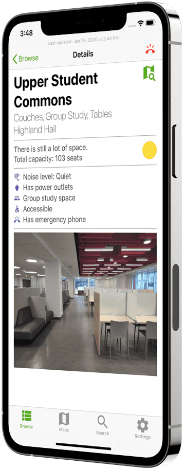 SpacePlusU StudySpace app